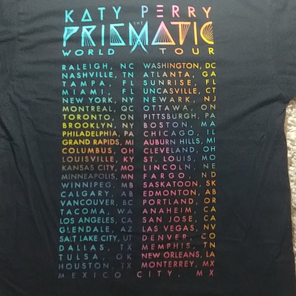 KATY PERRY "THE PRISMATIC WRLD TOUR" Men's T-SHIRT - Picture 5 of 7